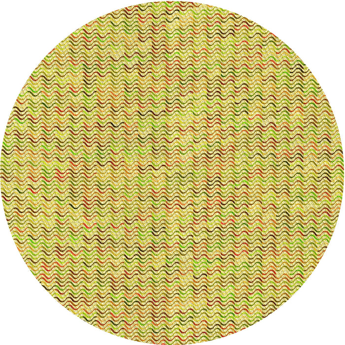 Square Machine Washable Transitional Dark Golden Brown Rug in a Living Room, wshpat1845yw