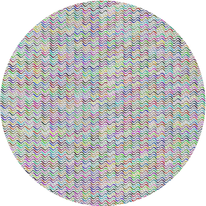 Square Machine Washable Transitional French Lilac Purple Rug, wshpat1845