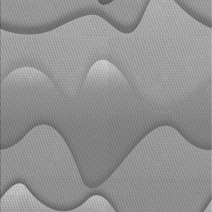 Machine Washable Transitional Silver Gray Rug, wshpat1846gry