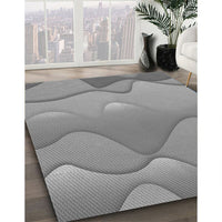 Patterned Silver Gray Rug, pat1846gry