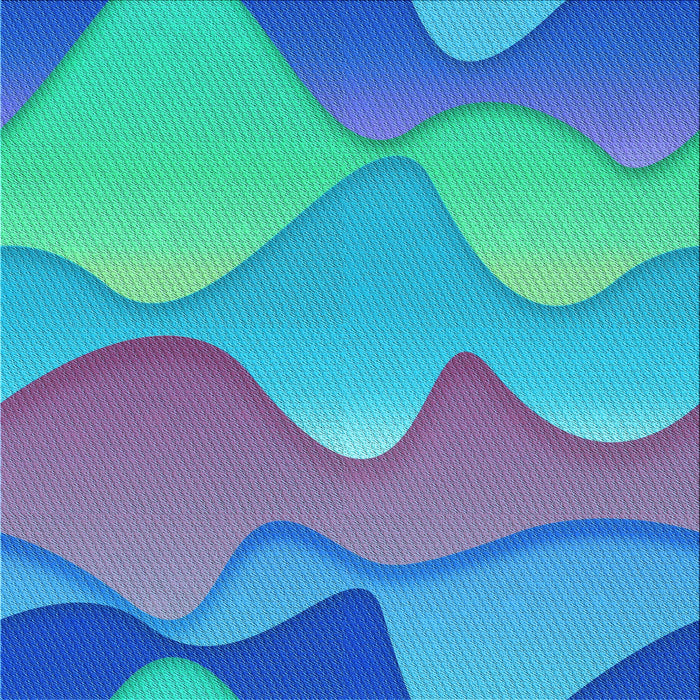 Round Patterned Dark Turquoise Green Rug, pat1846lblu