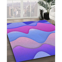 Patterned Purple Mimosa Purple Rug, pat1846pur