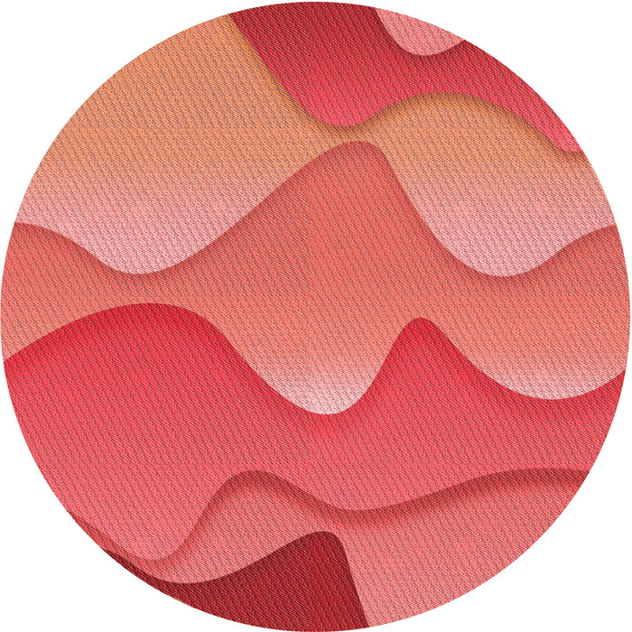 Square Patterned Red Rug, pat1846rd