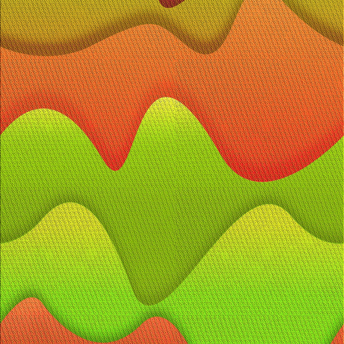 Patterned Orange Red Orange Rug, pat1846yw