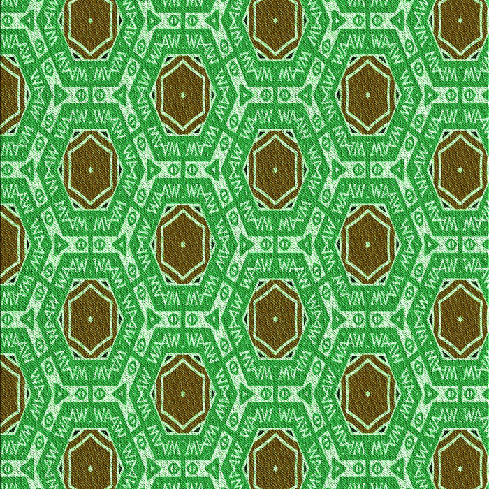 Patterned Green Rug, pat1847grn