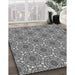 Machine Washable Transitional Cloud Gray Rug in a Family Room, wshpat1847gry