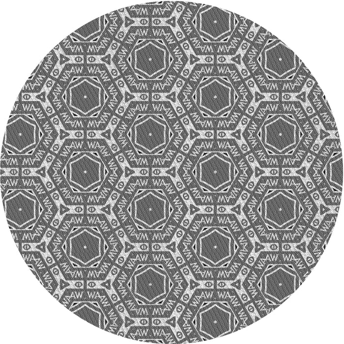 Square Patterned Cloud Gray Rug, pat1847gry