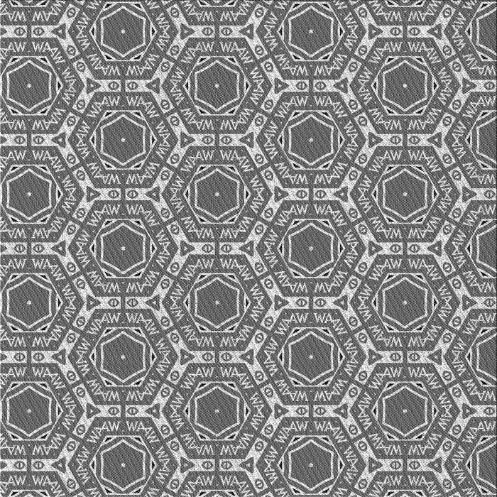 Round Machine Washable Transitional Cloud Gray Rug, wshpat1847gry