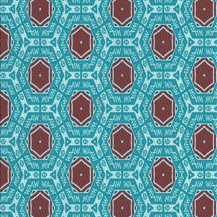 Patterned Green Rug, pat1847lblu