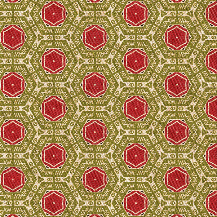 Round Patterned Mahogany Brown Rug, pat1847org