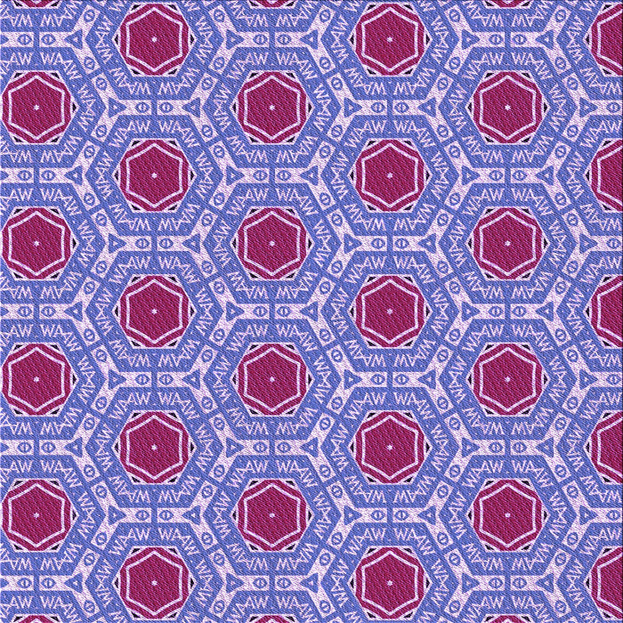 Round Patterned Bright Lilac Purple Rug, pat1847pur