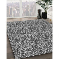 Patterned Dark Gray Rug, pat1848gry