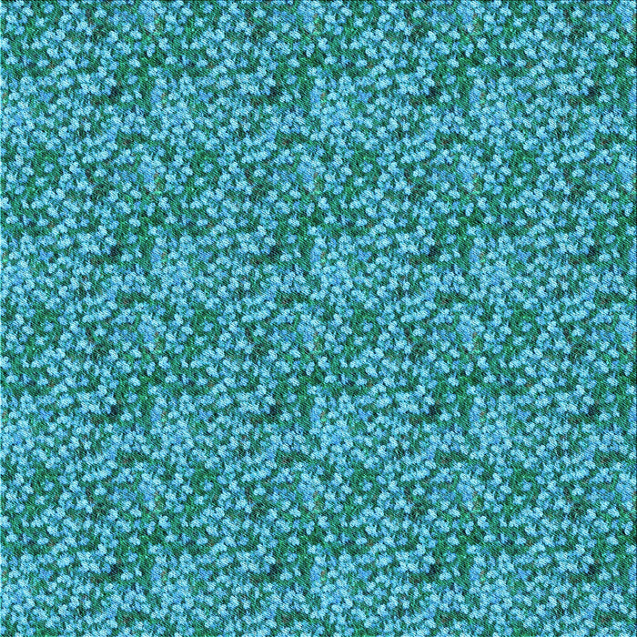 Round Machine Washable Transitional Dark Cyan Green Rug, wshpat1848lblu