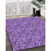 Patterned Purple Rug, pat1848pur