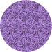 Square Patterned Purple Rug, pat1848pur