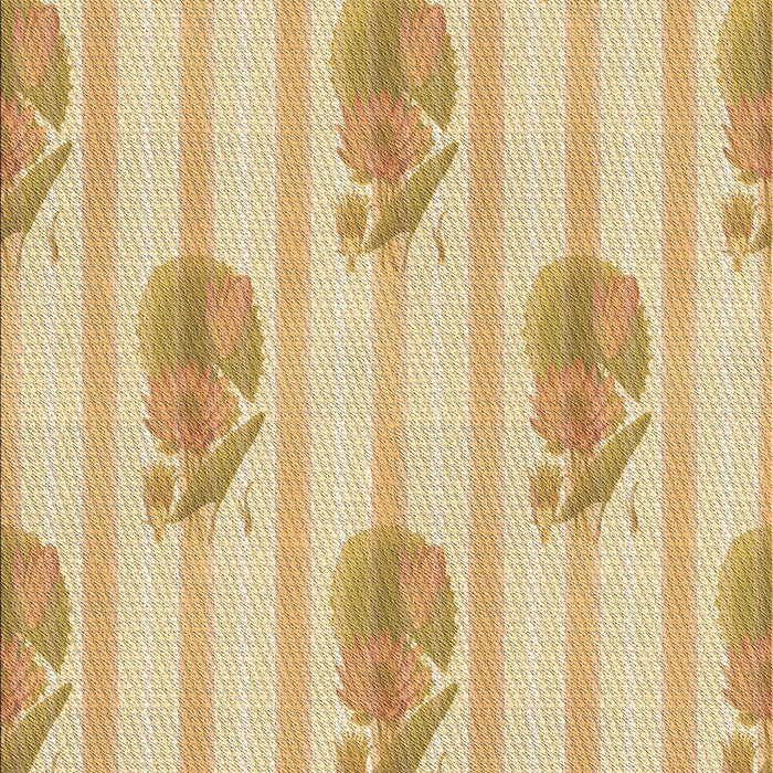 Patterned Orange Gold Rug, pat1849brn