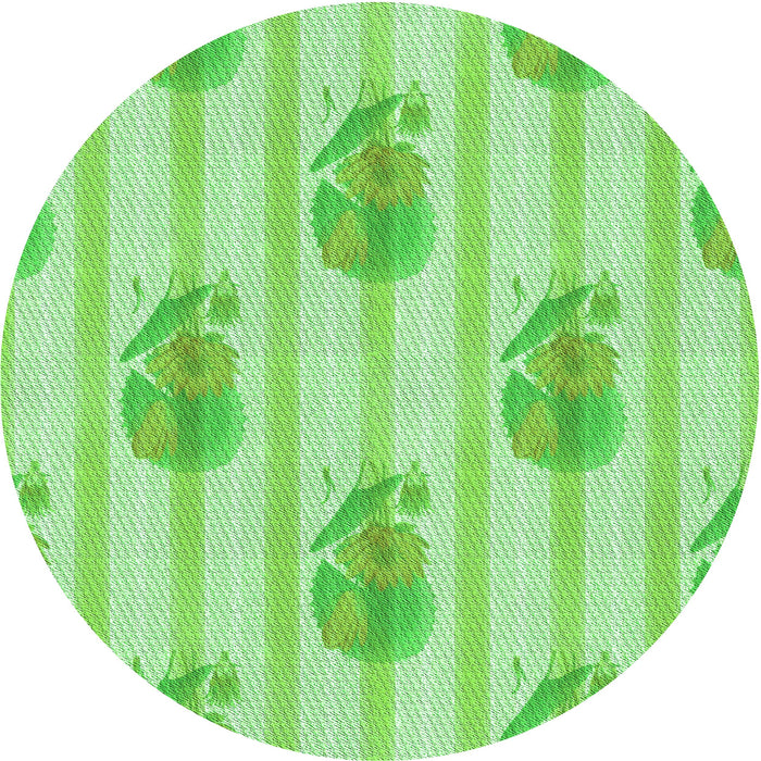 Square Patterned Green Rug, pat1849grn