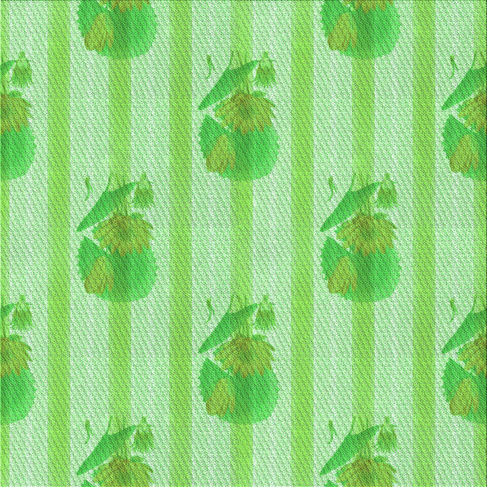 Round Machine Washable Transitional Green Rug, wshpat1849grn