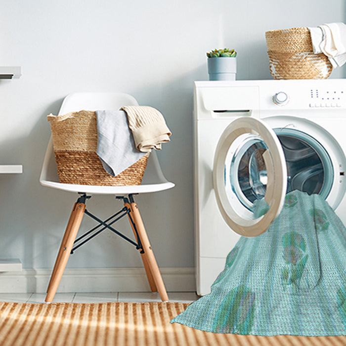 Machine Washable Transitional Blue Rug in a Washing Machine, wshpat1849lblu