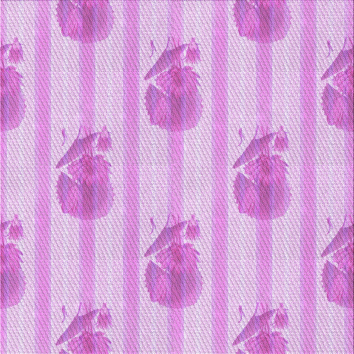 Round Patterned Blossom Pink Rug, pat1849pur