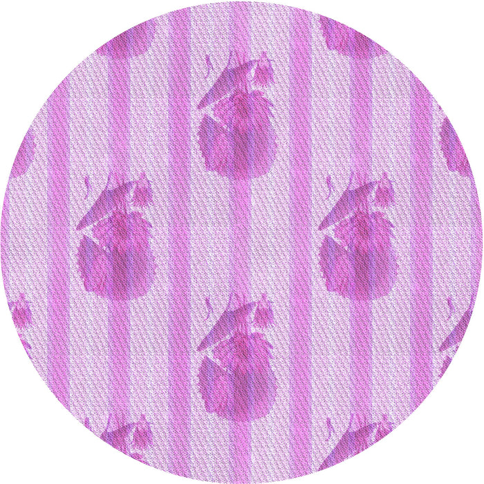 Square Patterned Blossom Pink Rug, pat1849pur