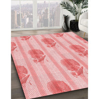 Patterned Red Rug, pat1849rd