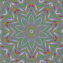 Square Patterned Carbon Gray Novelty Rug, pat184