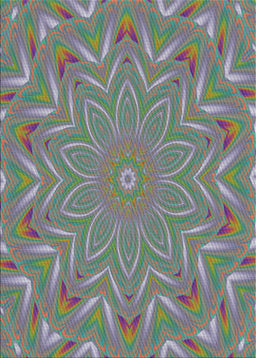 Patterned Carbon Gray Novelty Rug, pat184
