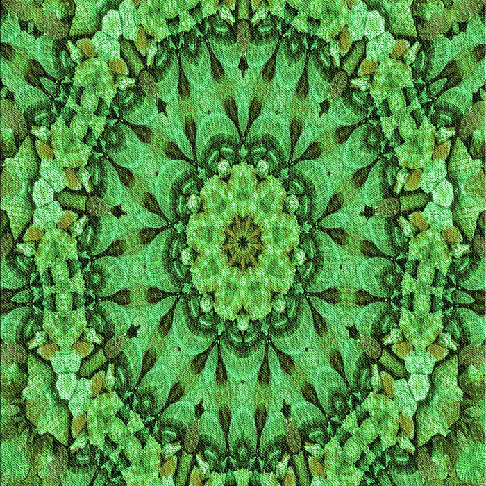 Patterned Neon Green Rug, pat185grn