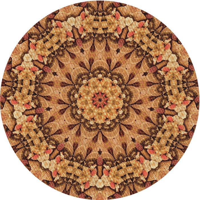 Square Machine Washable Transitional Orange Rug in a Living Room, wshpat185org