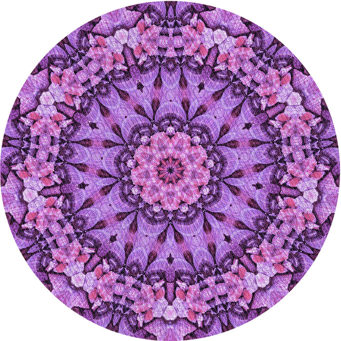 Square Machine Washable Transitional Dark Magenta Purple Rug in a Living Room, wshpat185pur