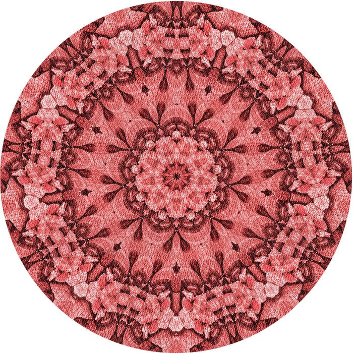 Square Patterned Red Rug, pat185rd