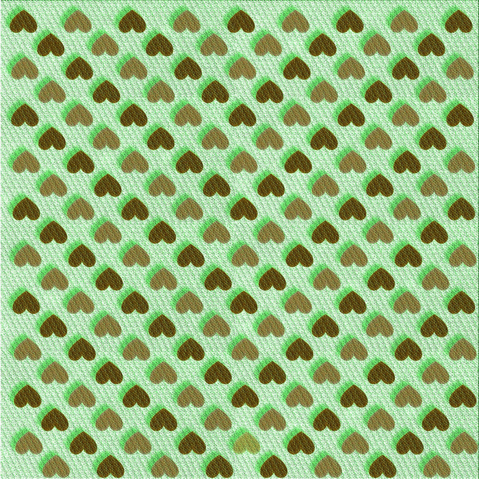 Round Patterned Olive Green Rug, pat1850grn