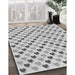 Patterned Gray Rug in Family Room, pat1850gry