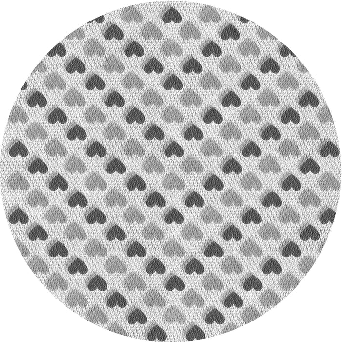 Square Patterned Gray Rug, pat1850gry