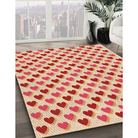 Patterned Khaki Gold Rug, pat1850org