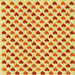 Round Patterned Orange Red Orange Rug, pat1850yw