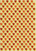 Patterned Orange Red Orange Rug, pat1850yw