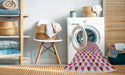 Machine Washable Transitional Pink Rug in a Washing Machine, wshpat1850