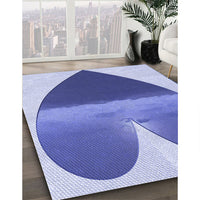 Patterned Blue Rug, pat1851blu