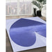 Machine Washable Transitional Blue Rug in a Family Room, wshpat1851blu