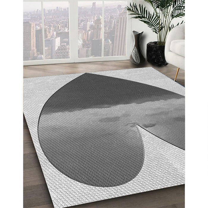 Machine Washable Transitional Ash Gray Rug in a Family Room, wshpat1851gry