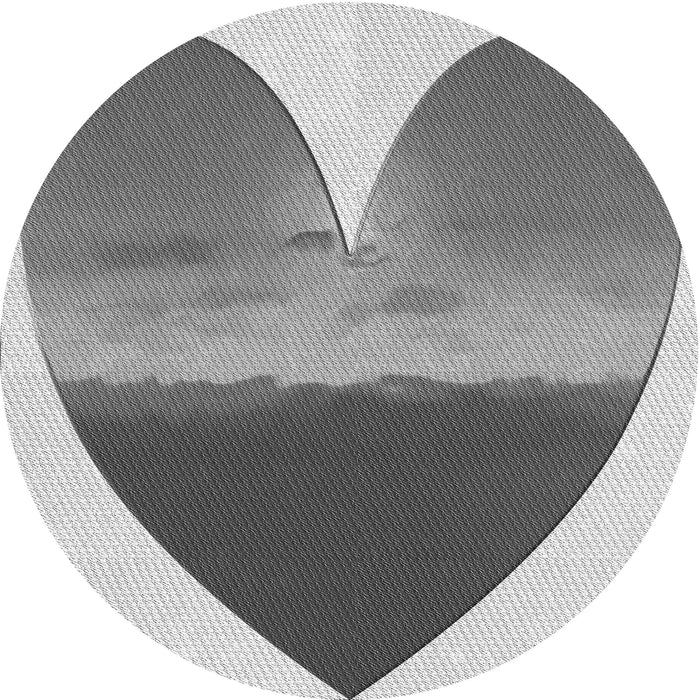 Square Patterned Ash Gray Rug, pat1851gry