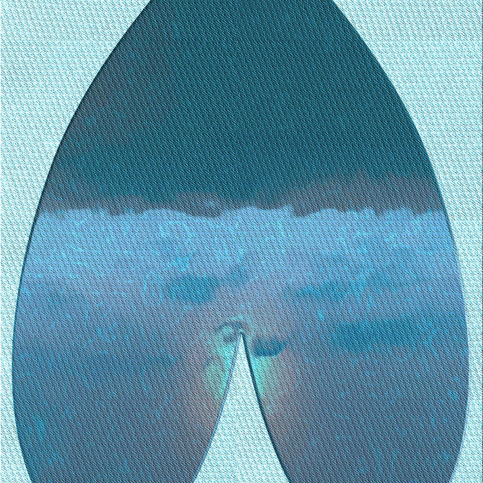 Patterned Blue Rug, pat1851lblu