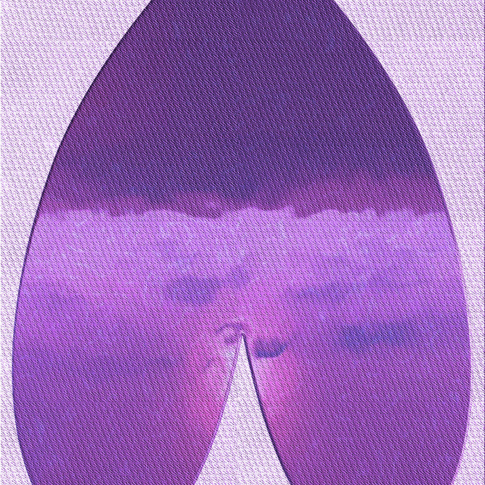 Patterned Blue Violet Purple Rug, pat1851pur