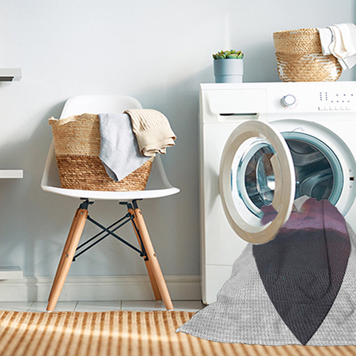 Machine Washable Transitional Purple Rug in a Washing Machine, wshpat1851