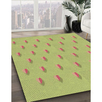 Patterned Green Rug, pat1852brn