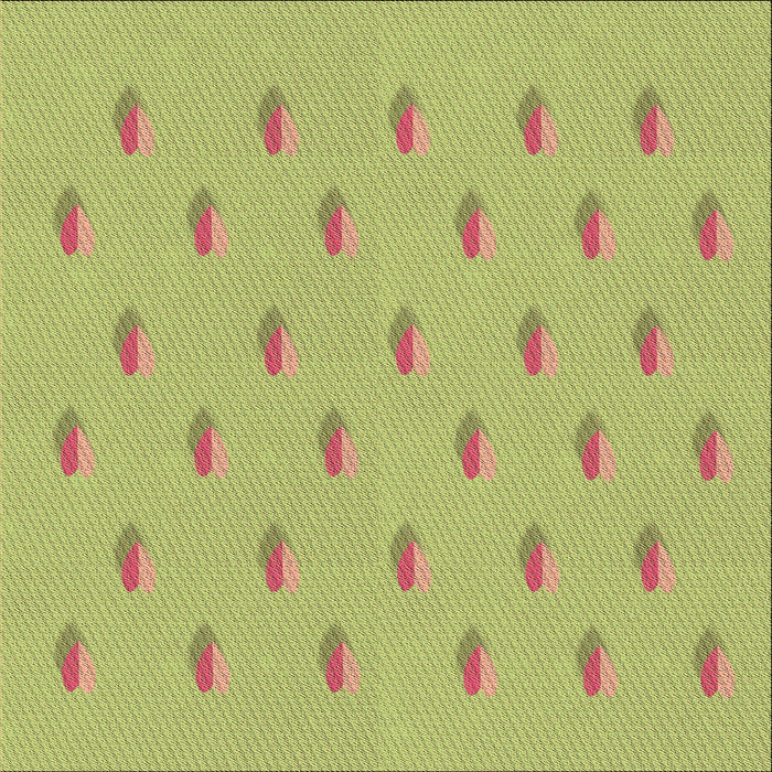 Round Machine Washable Transitional Green Rug, wshpat1852brn