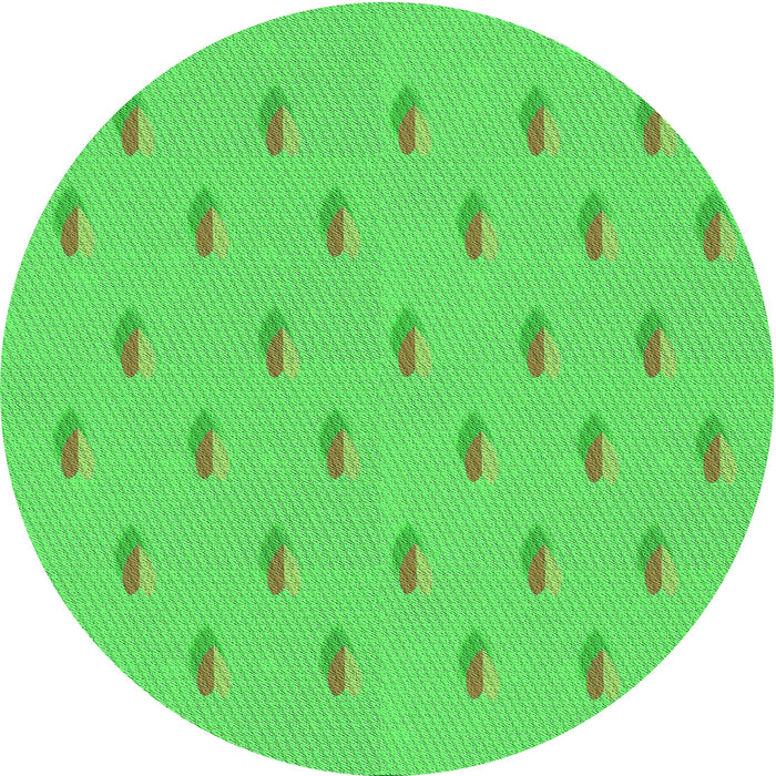 Square Machine Washable Transitional Neon Green Rug in a Living Room, wshpat1852grn