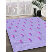 Patterned Purple Mimosa Purple Rug, pat1852pur